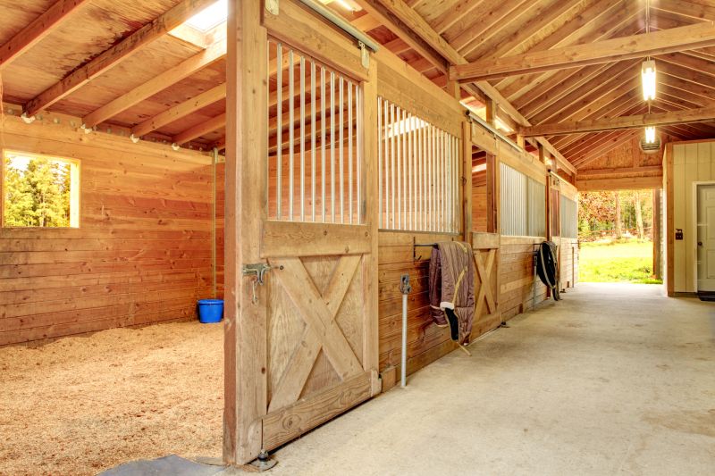 Finished Horse Stall Interior