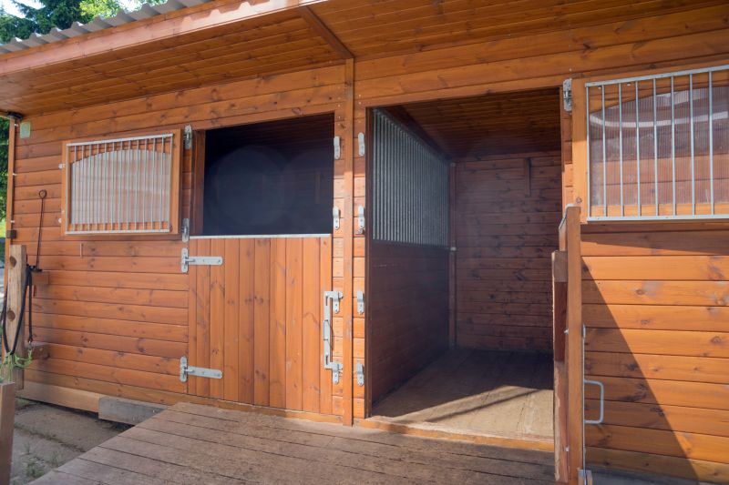 Horse Stall Installation in Winter