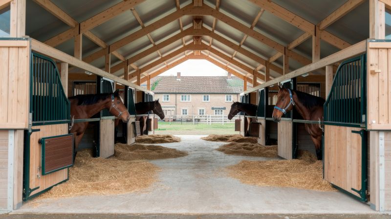 Organizes stable space.